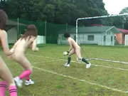 性感女足球隊員裸身練習手淫
