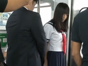 癡漢電車 JK水手服國中女生在高鐵被性侵
